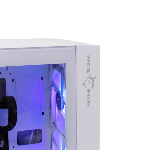 WS GCC 2401 WARHEAD - 3 White, 4 Fans PC CASE slika 3