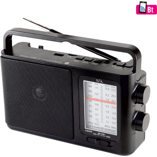 SAL Radio prijemnik + Bluetooth, 4u1, AM-FM-SW1-SW2 band - RPR 7B slika 1