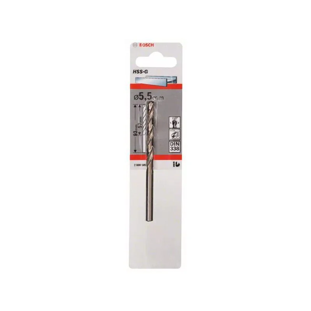 BOSCH Burgija HSS-G 5.5 mm slika 1