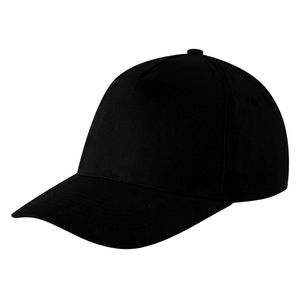 SUPER PROMO, kačket, 100% poliester, 5 panela, crni