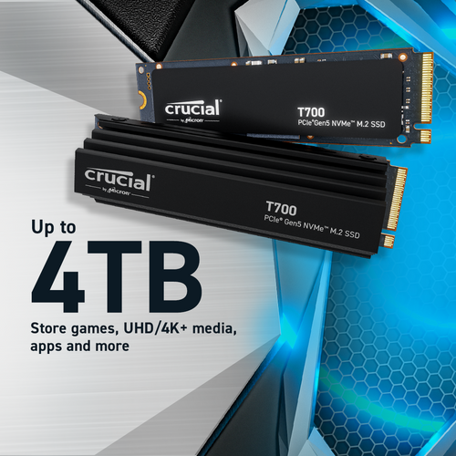 Crucial T700 4TB PCIe Gen5 NVMe M.2 SSD slika 4