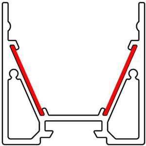 Barthelme 62399817 62399817 reflektor-trak       polimer (D x Š x V) 10000 x 15.5 x 0.5 mm 