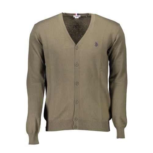 US POLO CARDIGAN MAN GREEN slika 1