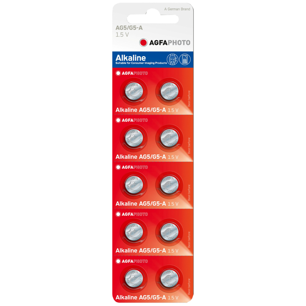Agfa Baterija alkalna LR66/AG5, 1,5V dugmasta, blister 10 kom. - AF AG5 slika 1
