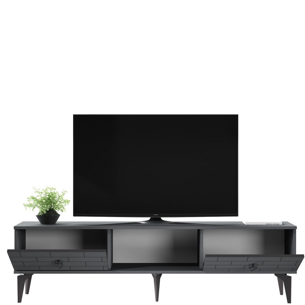 TV Stalak Varna u Antracit Boji slika 4