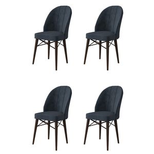 Ritim - Set stolica u antracit i smeđoj boji (4 komada)