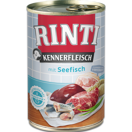 RINTI Kennerfleisch mit Seefisch, hrana za pse s morskom ribom, 400 g slika 1