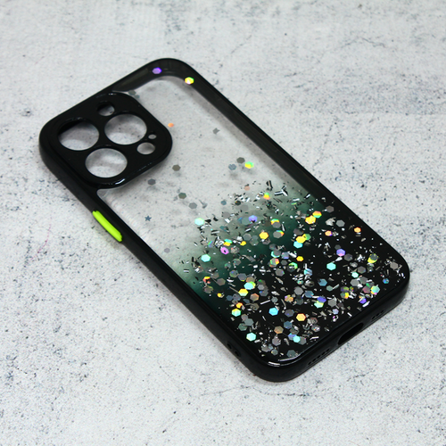 Maska Frame Glitter za iPhone 13 Pro 6.1 crna slika 1