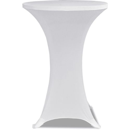 Bijeli rastežljiv stolnjak za stolove Ø70 2 kom slika 13
