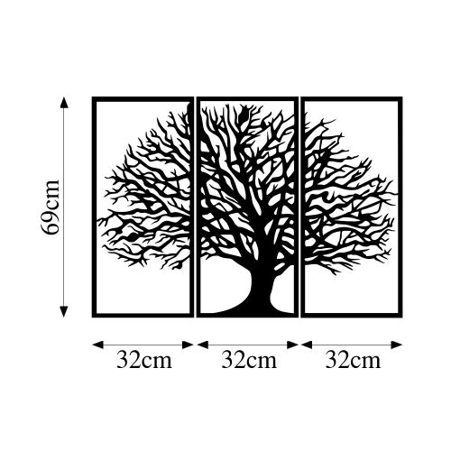 Wallity Metalna zidna dekoracija, Monumental Tree - 308 slika 6