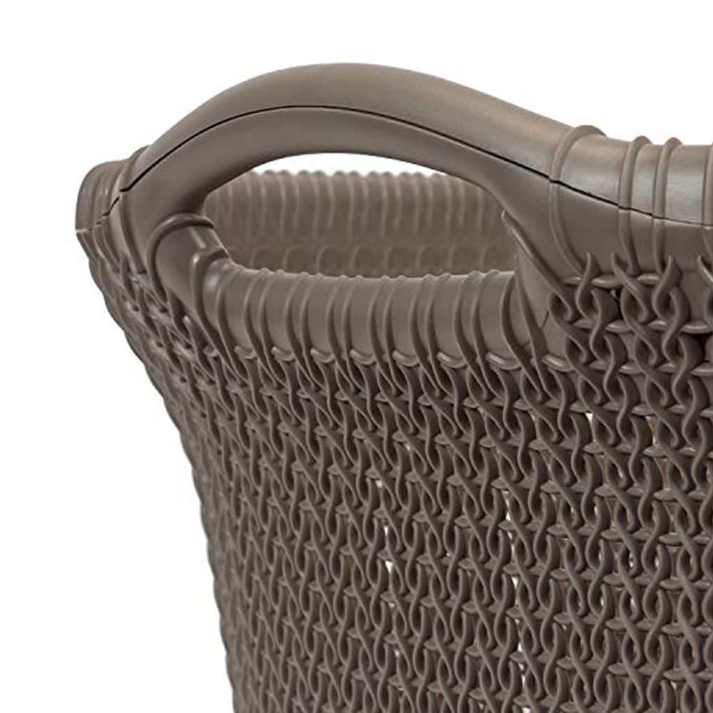 Curver korpa za veš 40L cisti smeda KNIT  slika 2