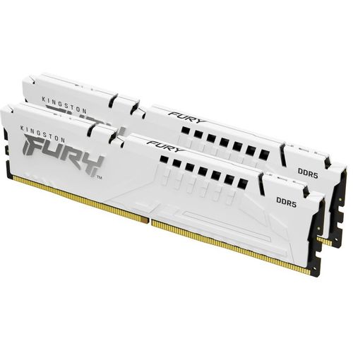 KINGSTON DIMM DDR5 64GB (2x32GB kit) 6000MT/s KF560C36BWEK2-64 FURY Beast White EXPO slika 1