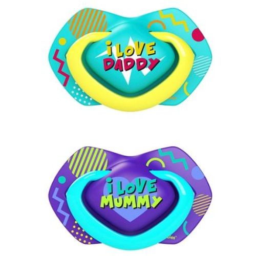 Canpol Babies Silikonska Varalica 0-6M Neon Love 2 Kom - Blue slika 2