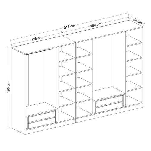 Kale - 4942 Antracit Plakar slika 7