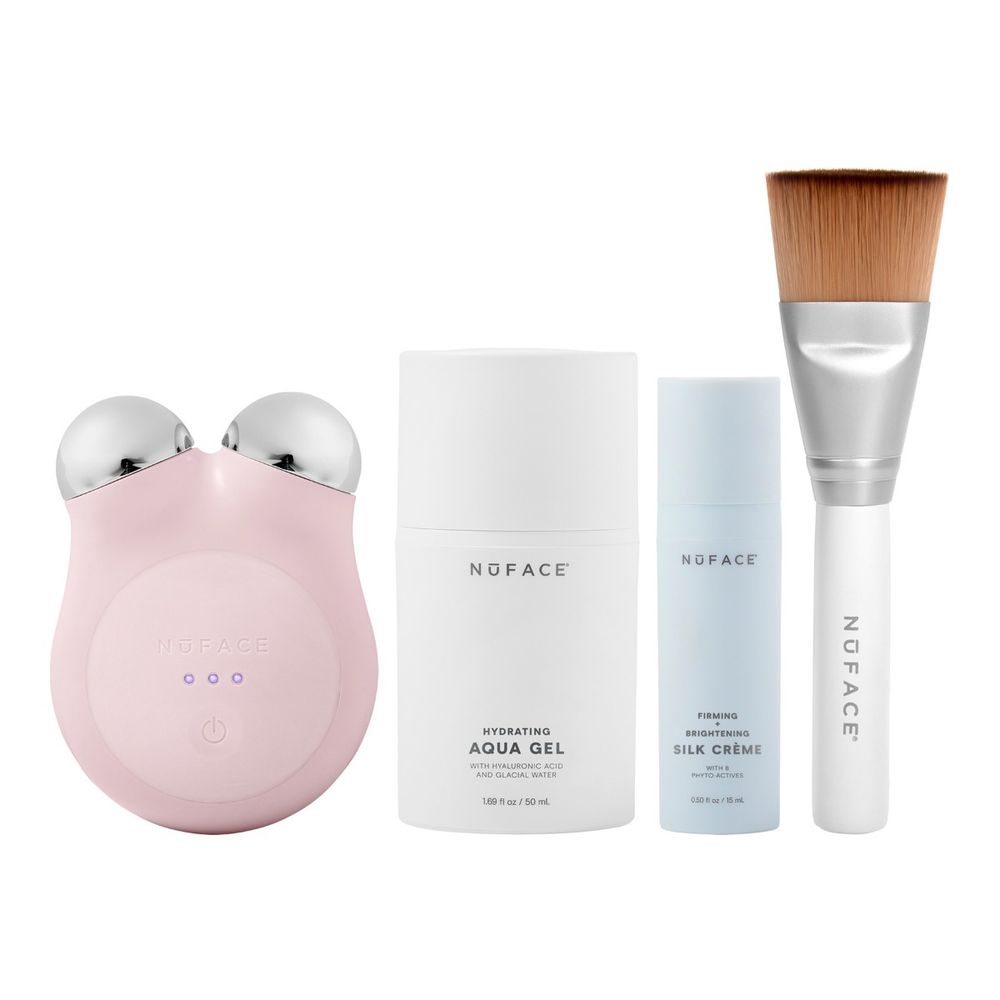 NuFace Mini+ Starter Kit uređaj za njegu lica Sandy Rose slika 1