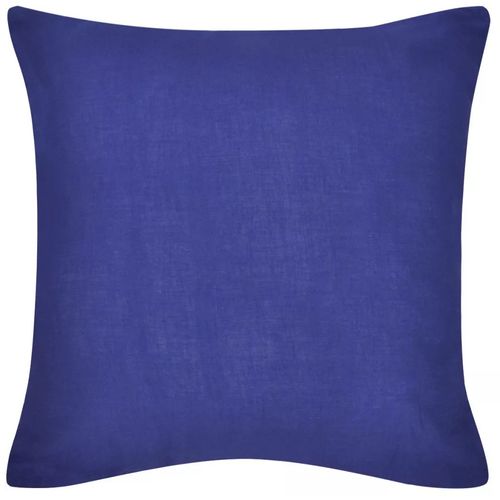 130921 4 Blue Cushion Covers Cotton 80 x 80 cm slika 13