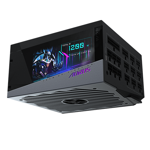 Gigabyte GP-AP1200PM EU AORUS 1200W, 80 PLUS Platinum certified, Digital LCD monitor, 100% Japanese capacitors, 140mm smart double ball bearing fan, Fan dust removal function slika 6