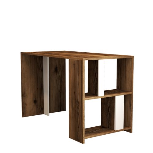 Woody Fashion Studijski stol, Lima - Walnut, White slika 5