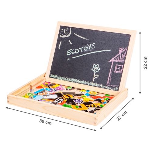 EcoToys 2u1 edukacijski set s pločom - 176 elemenata slika 5