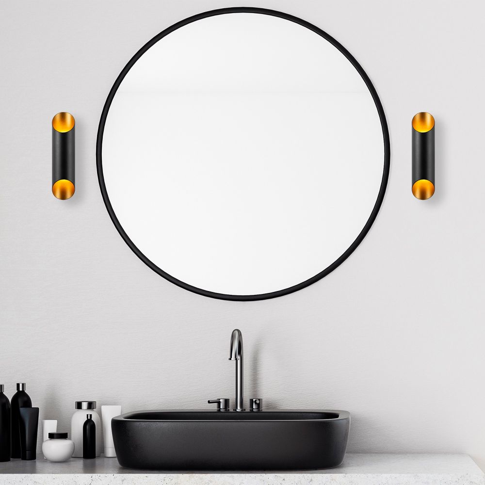 Elegantna Zidna Lampa Cut - 11810 u Crno-Zlatnoj Boji slika 2
