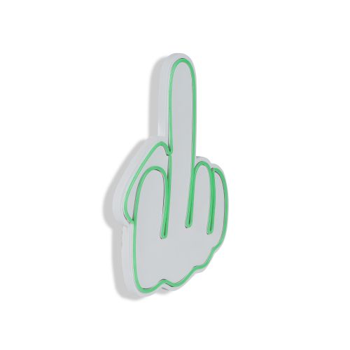 Wallity Ukrasna plastična LED rasvjeta, Middle Finger - Green slika 6