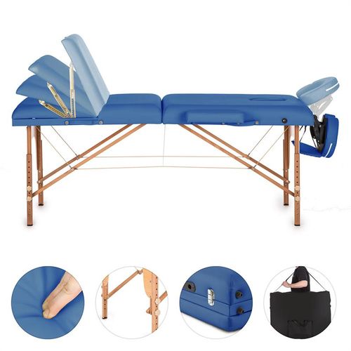 KLARFIT Mt 500 stol za masažu, Plava slika 10