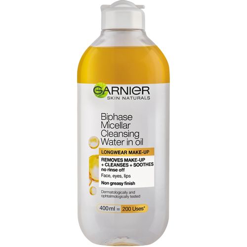 Garnier Skin Naturals Dvofazna micelarna voda za čišćenje lica 400 ml slika 1