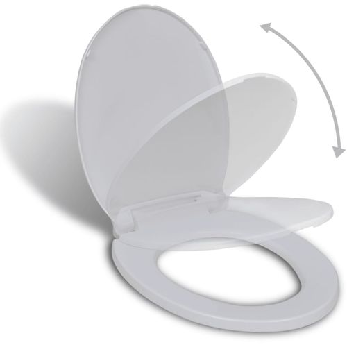 Toaletna daska s mekim zatvaranjem bijela ovalna slika 21