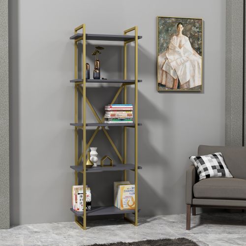 Elston 600 2 - Gold, Anthracite Gold
Anthracite Bookshelf slika 2