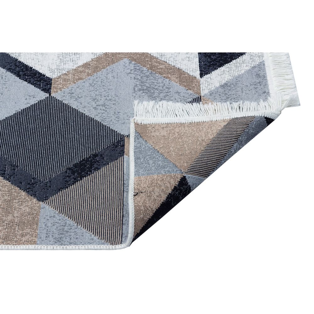 Elegantni Bež, Crni i Bijeli Tepih (160 x 230 cm) slika 3