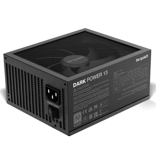 be quiet! BN333 DARK POWER 13 750W, 80 PLUS Titanium efficiency (up to 95.8%), ATX 3.0 PSU with full support for PCIe 5.0 GPUs and GPUs with 6+2 pin connector, Overclocking key switches between four 12V rails and one massive 12V rail slika 3