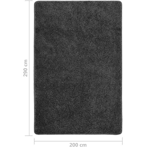 Čupavi tepih tamnosivi 200 x 290 cm protuklizni slika 5
