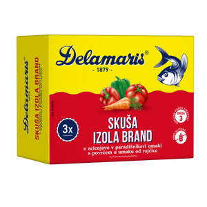 Delamaris skuša s povrćem  Izola Brand 3-pack (3x125g) 