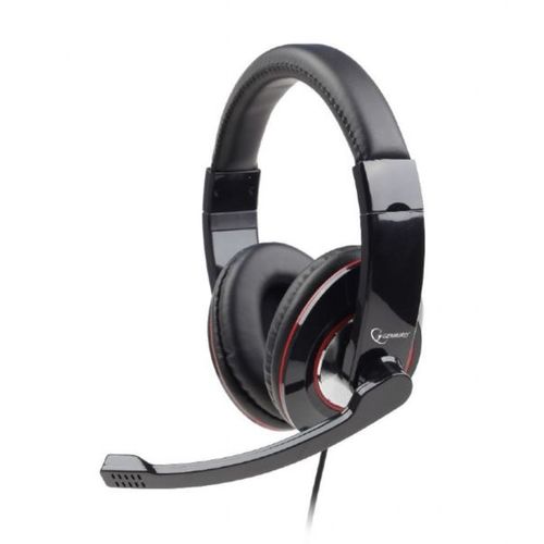 Gembird USB stereo headset, glossy black slika 1