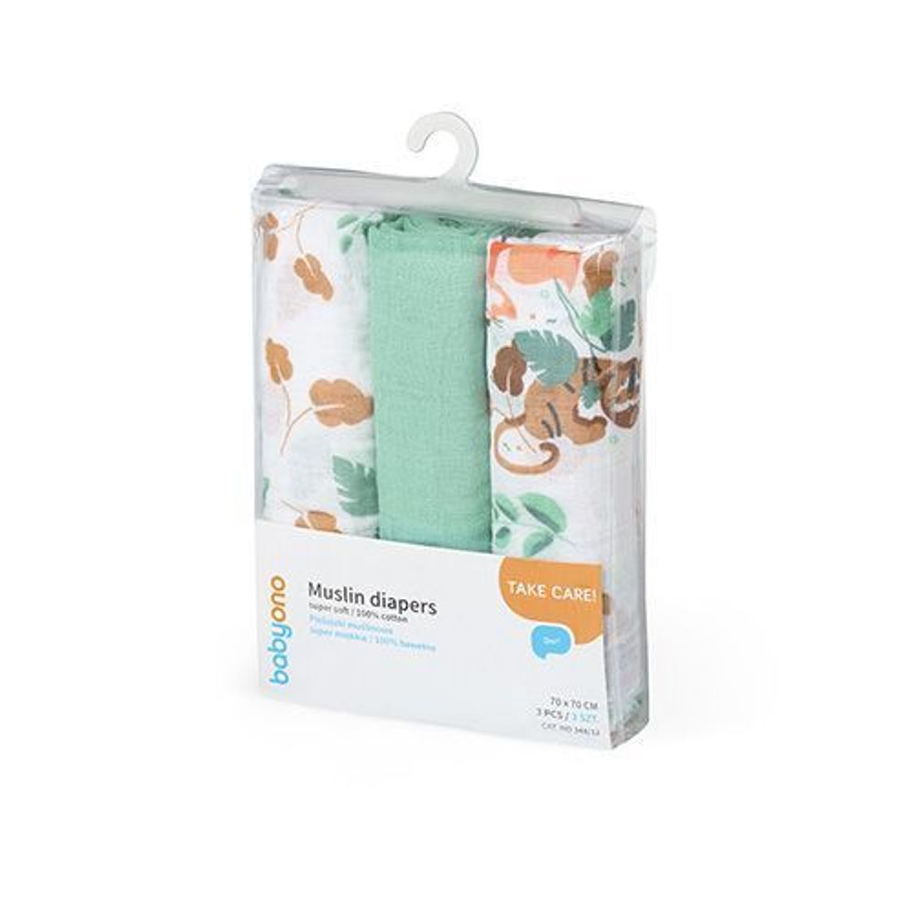 348/12 pelene muslin 3kom zelene slika 2