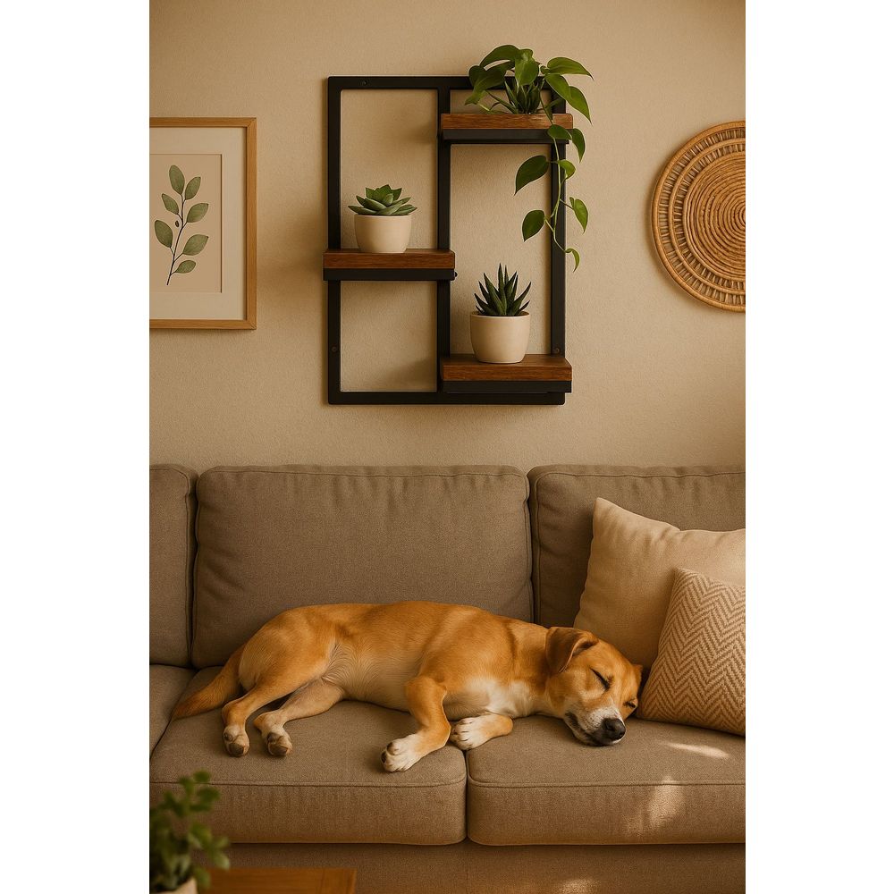 ModernHome loft zidni stalak za cvijeće za dekoraciju, s 3 razine slika 3