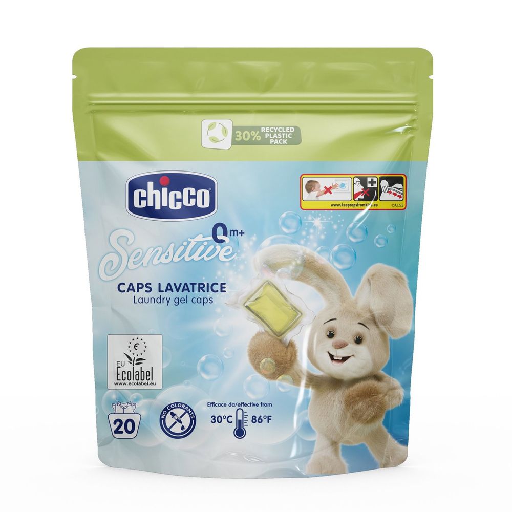 Chicco Deterdžent za veš u kapsulama Sensitive 0m+ 20kom slika 1