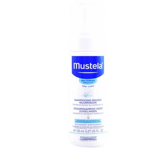 Mustela BÉBÉ foam shampoo for newborn normal skin 150 ml slika 1