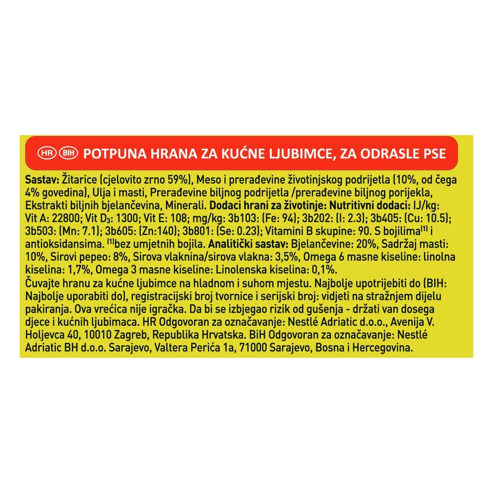 Friskies Active suha hrana za pse s govedinom 10kg slika 3