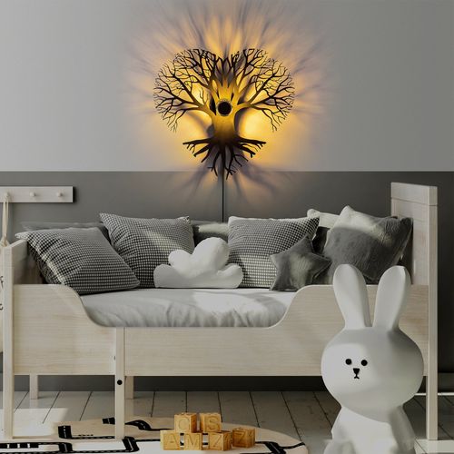 Opviq Heart Tree Black Wall Lamp slika 2