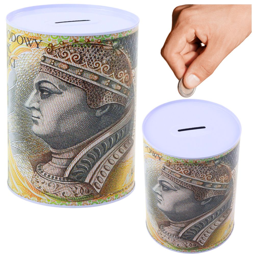 Metalna kutija kasica prasica novčanica od 200 złoty 16x12cm slika 1