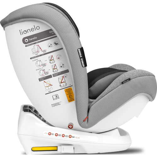 Lionelo Auto-Sedište Oliver Isofix 9-36Kg Siva slika 9