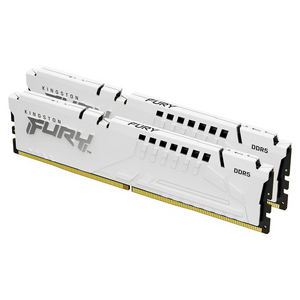 Memorija Kingston FURY Beast White XMP 32GB (2x16GB) 6000MT/s DDR5 CL40 DIMM, KF560C40BWK2-32