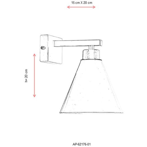 AP-62176-01 Antiquation Wall Lamp slika 3