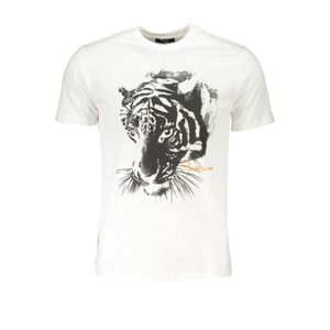 CAVALLI CLASS MEN'S SHORT SLEEVED T-SHIRT WHITE