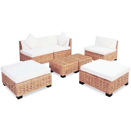 Sofa Set 18 kom Prirodni Ratan slika 31