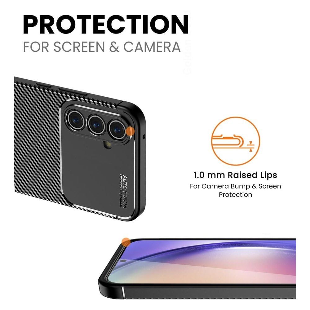 CARBON PREMIUM maska za SAMSUNG GALAXY A54 5G crna slika 5