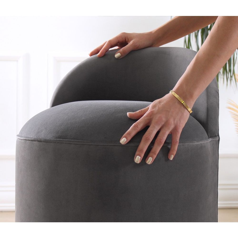 Dover - Tamno Sivi Pouf slika 4