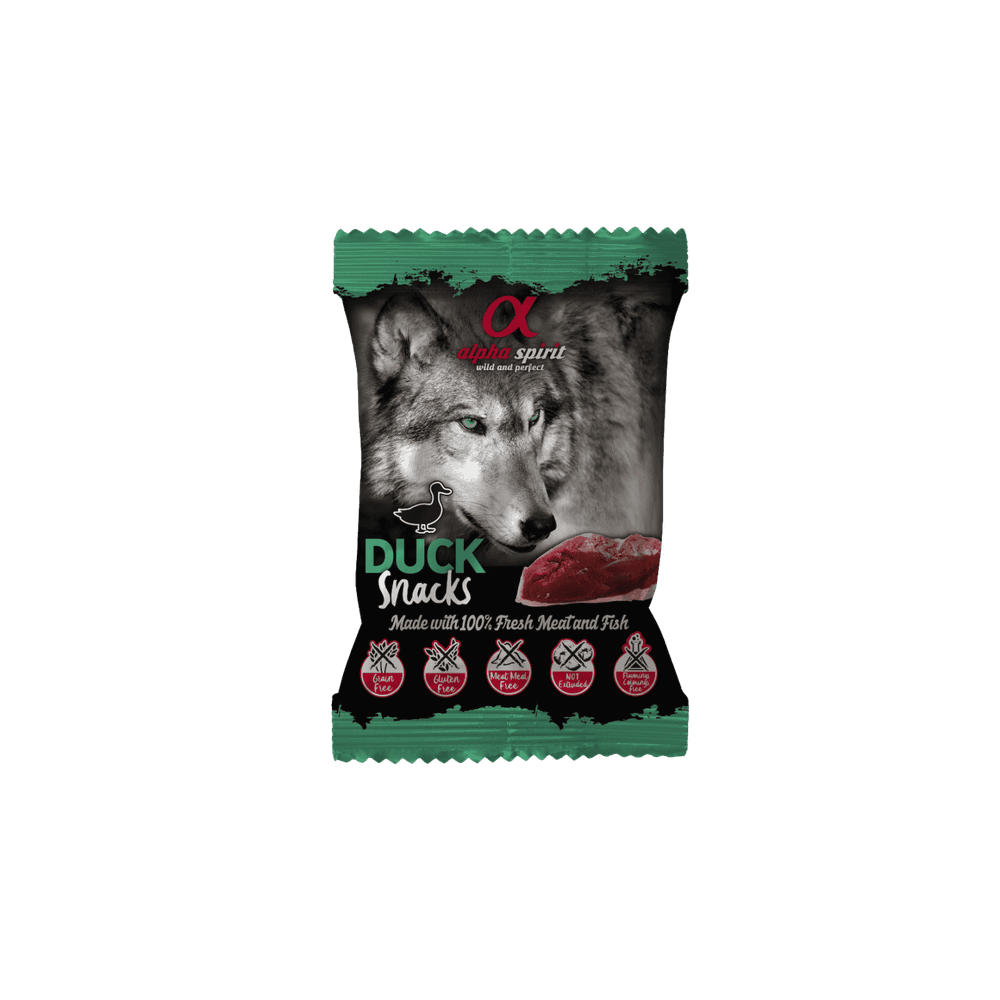 Alpha Spirit poslastice za pse, kockice – patka 50g  slika 1