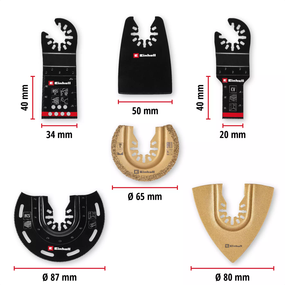 KWB Einhell univerzalni set za rezanje i čišćenje, 6 kom slika 2